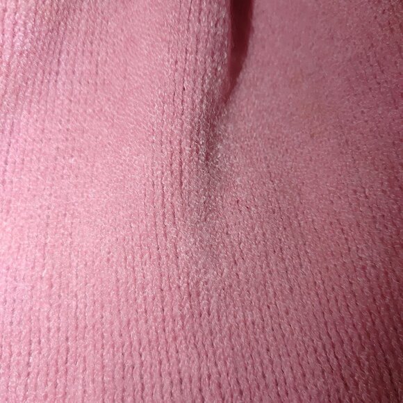 Scarf Echo Designer Soft Light Pink Fringed Winter Acrylic Womens Japan 60 by 9 - Picture 5 of 6